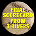 Final Scorecard from 3 Rivers Stadium Poster